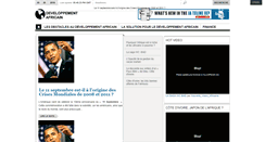 Desktop Screenshot of developpementafricain.com