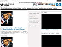 Tablet Screenshot of developpementafricain.com